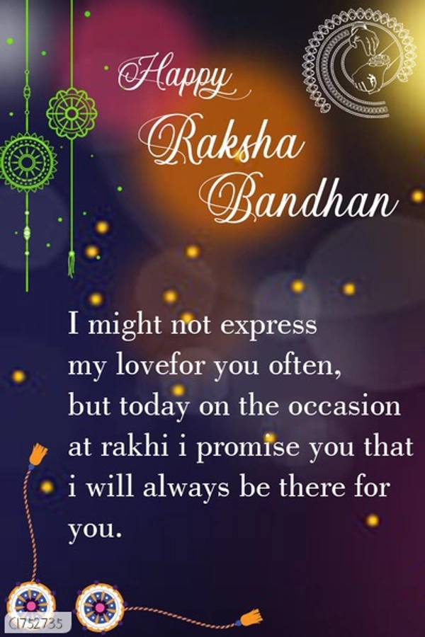 Classical Gold Plated And Silver Plated Shining Rakhi 