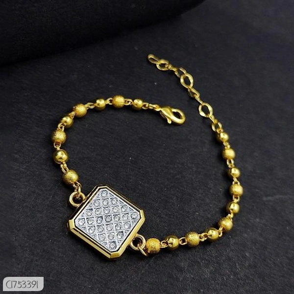 Classical Gold Plated And Silver Plated Shining Rakhi 