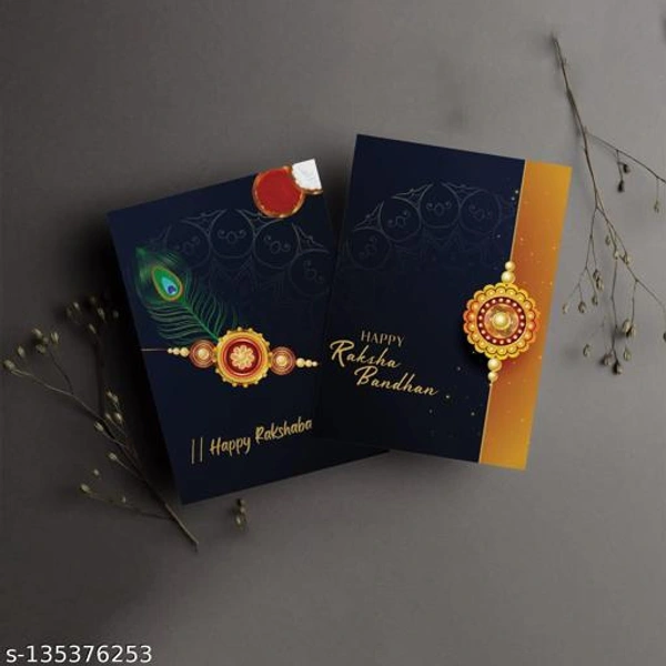 K1256 Branded Gold Plated Rakhi 
