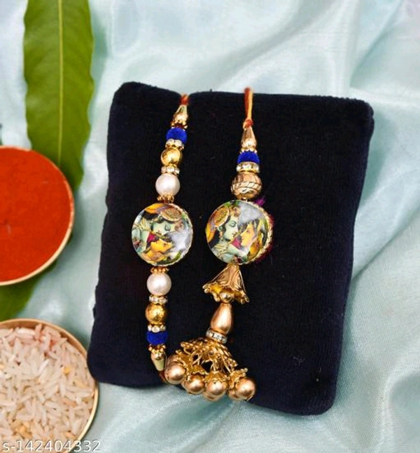 K1256 Branded Gold Plated Rakhi 