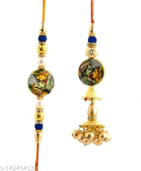 K1256 Branded Gold Plated Rakhi 