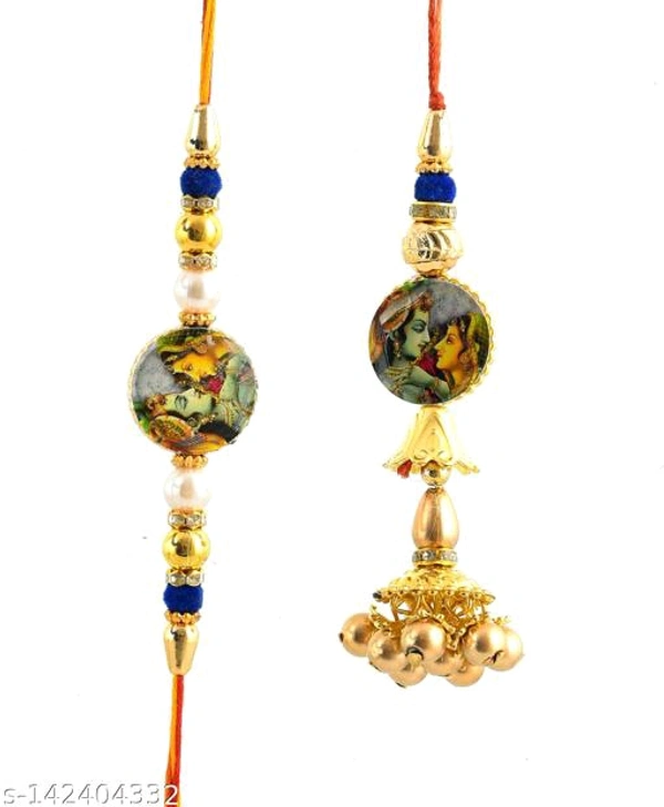 K1256 Branded Gold Plated Rakhi 