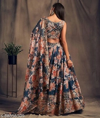 Stylist Lehenga Ladies  - Free Size