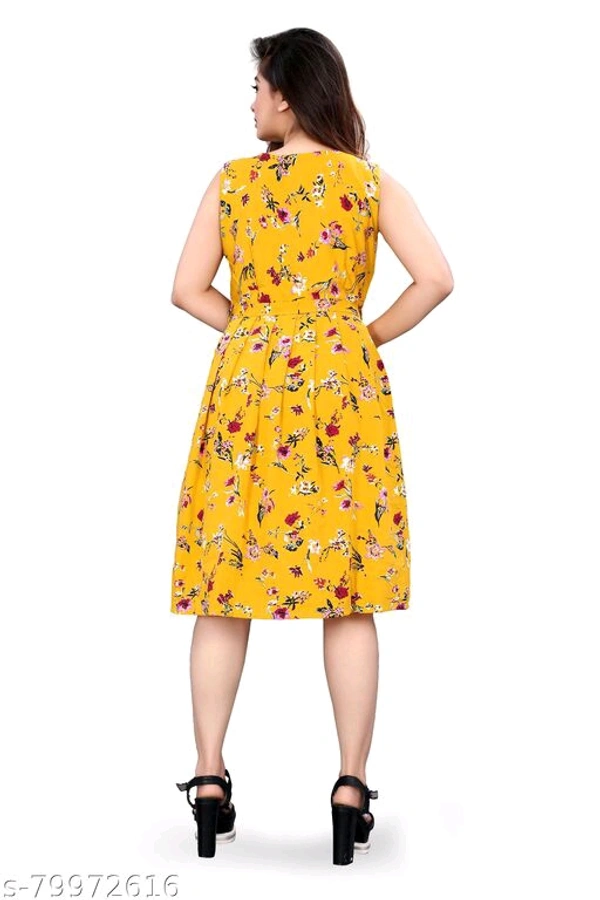 Kremiza Faishonable Women Printed Dress  - S