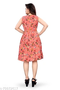 Kremiza Faishonable Women Printed Dress  - XS