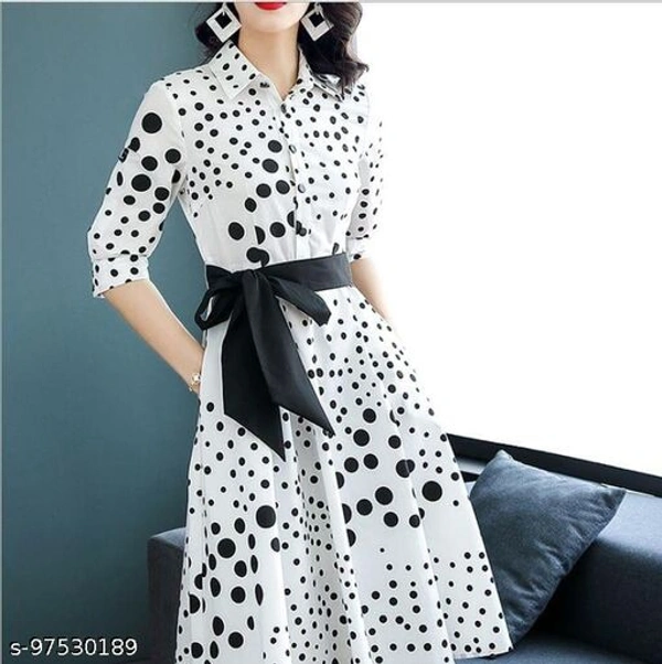 Kremiza Faishonable Women Printed Dress  - M