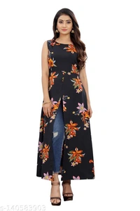 Kremiza Faishonable Women Printed Dress  - M