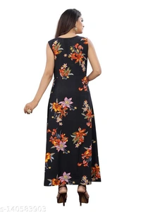 Kremiza Faishonable Women Printed Dress  - XL