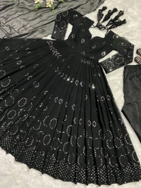 Hot Selling Sequin Work Anarkali Suit - L