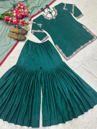 Readymade Fancy Suit With Latkan Dori - XL