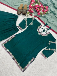Readymade Fancy Suit With Latkan Dori - XXL