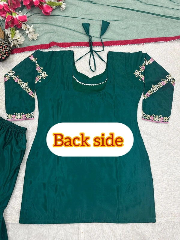Readymade Fancy Suit With Latkan Dori - XXL