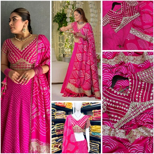 Ankita Lokhande Replica Design Lehenga Choli