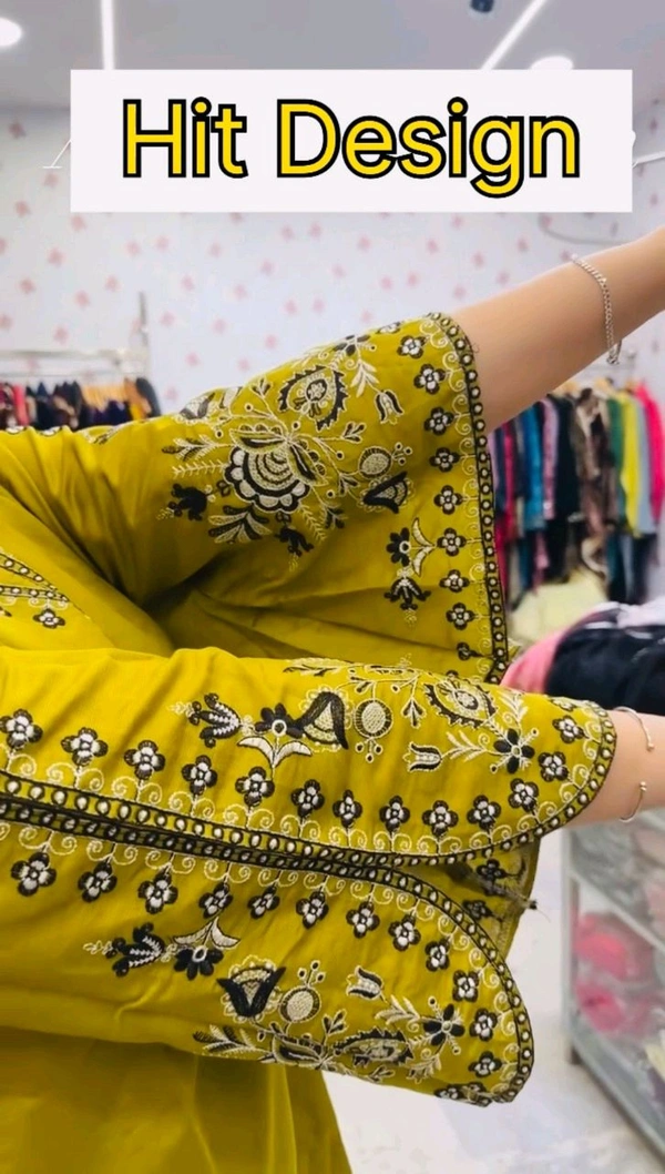 Premium Quality Embroidery Work Readymade Suit - L