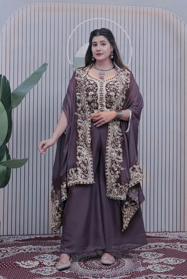 Pure Real Modelling Shoot Designer Indo Western Outfit - L