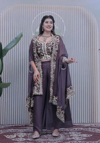 Pure Real Modelling Shoot Designer Indo Western Outfit - L