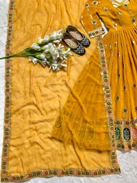 Real Modelling Anarkali Suit - L