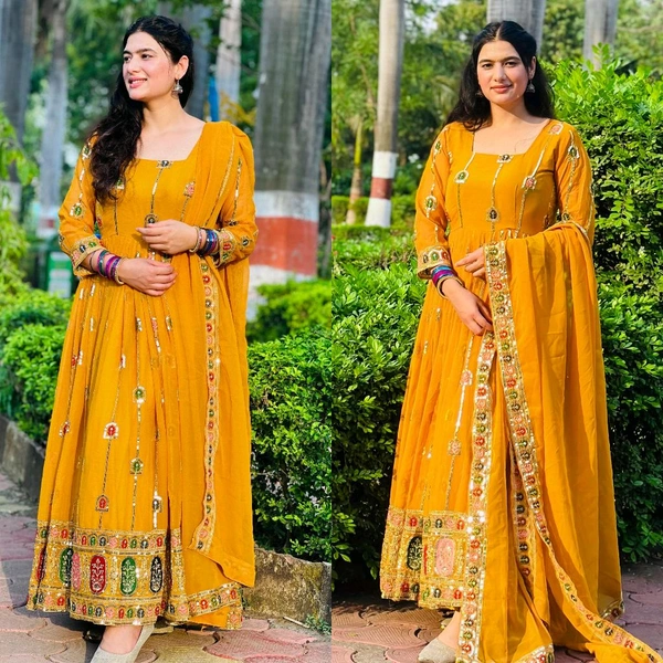 Real Modelling Anarkali Suit - XL