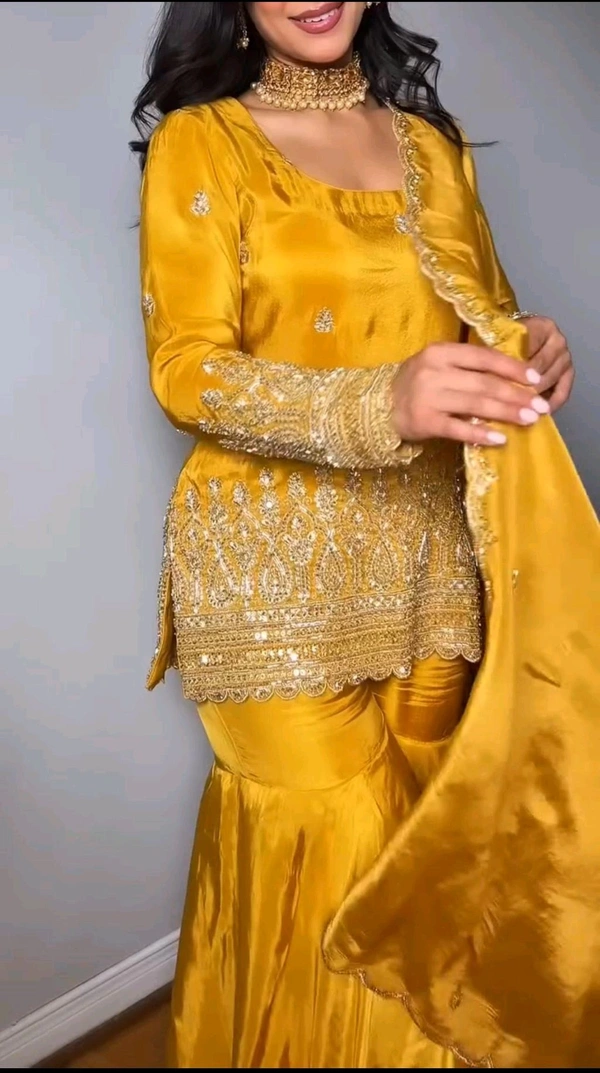 Haldi Special Sharara Suit - M