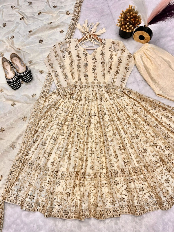 Readymade Alia Cut Anarkali Suit - L