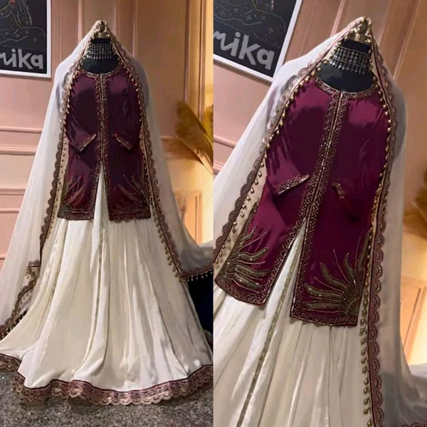 Latest Style Indo Western Lehenga Choli - XXL
