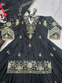 Heavy Embroidery Work Indo Western Lehenga Choli - L