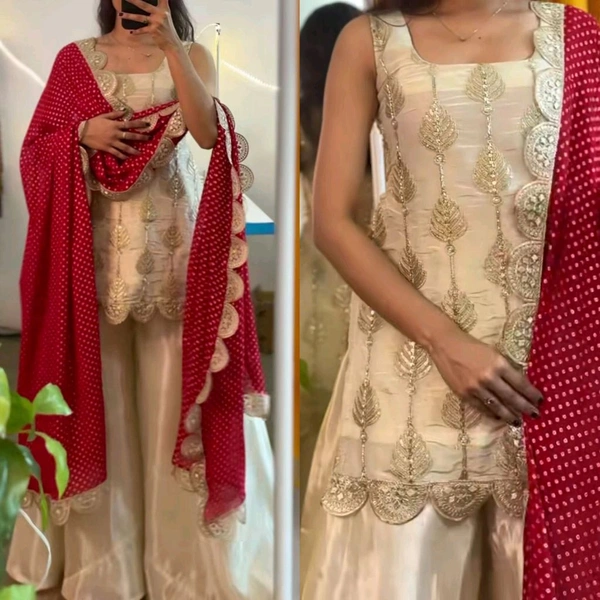 Unique Style Heavy Plazzo Suit - XL
