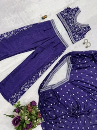 Super Hit Selling Indo Western Outfit - Free Size Upto 42inch, Purple