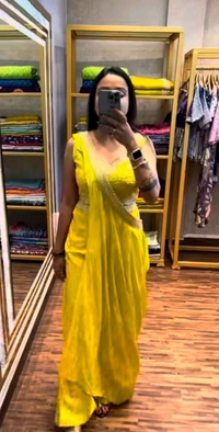 Super Hit Selling Indo Western Outfit - Free Size Upto 42inch, Yellow