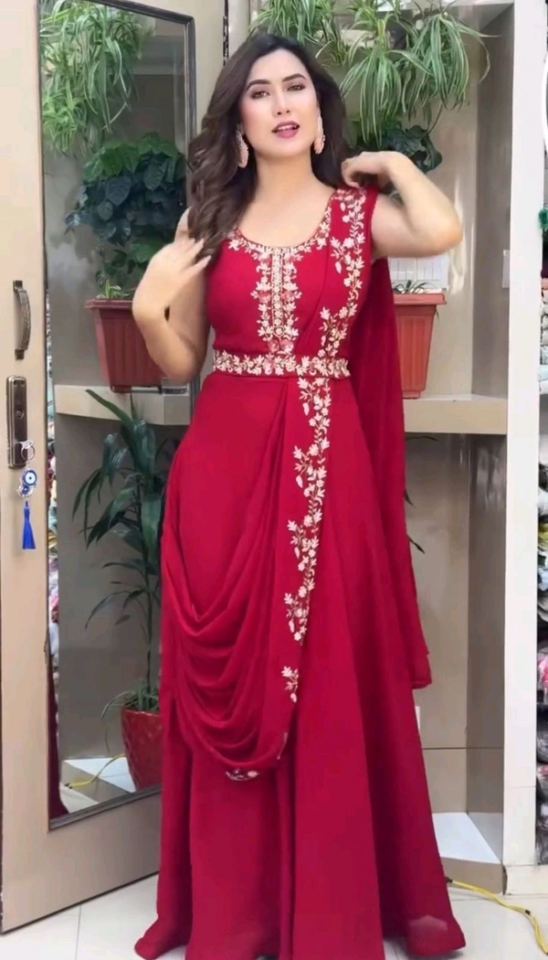Most Highest Demanding Readymade Saree Cum Gown - Xl Upto 2xl Margin, Mandy