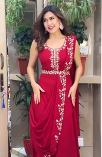 Most Highest Demanding Readymade Saree Cum Gown - Xl Upto 2xl Margin, Mandy