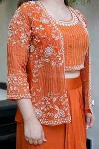 Hot Selling Indo Western Outfit - Orange