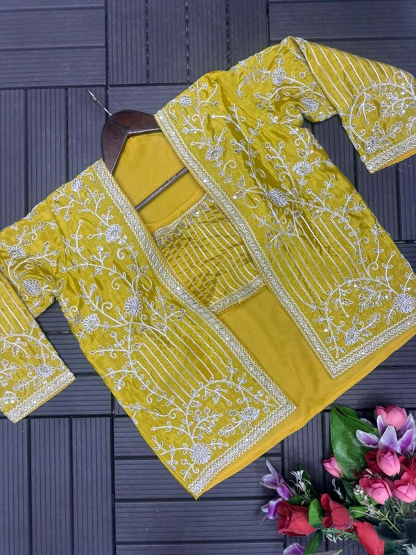 Hot Selling Indo Western Outfit - Yellow