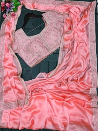 Ready To Wear Saree With Belt - Sundown