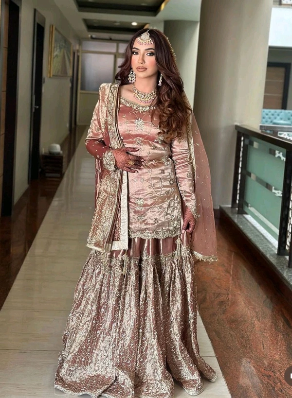 Zimmy Choo Silk Sharara Suit - L