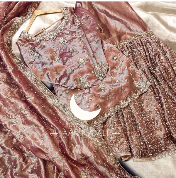 Zimmy Choo Silk Sharara Suit - L