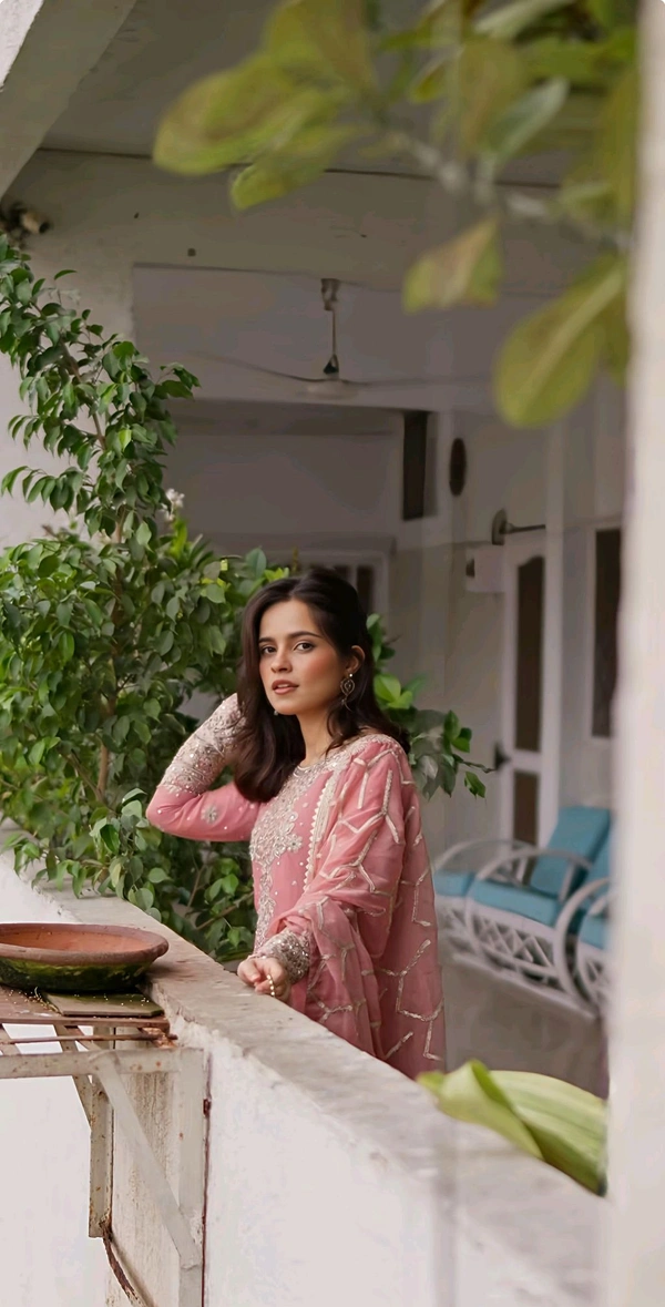Partywear Heavy Embroidery Work Sharara Suit - XXL