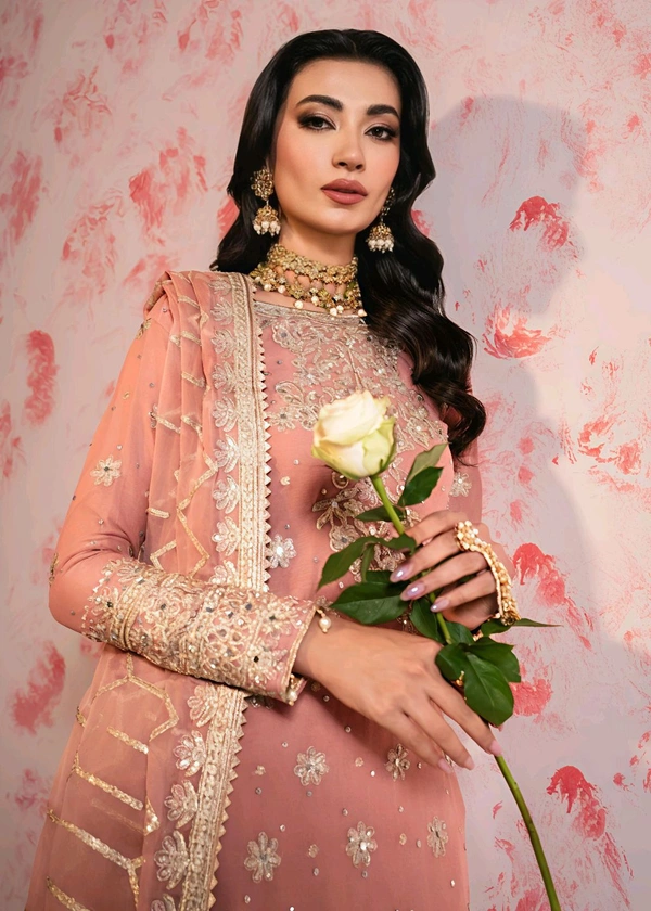 Partywear Heavy Embroidery Work Sharara Suit - XXL