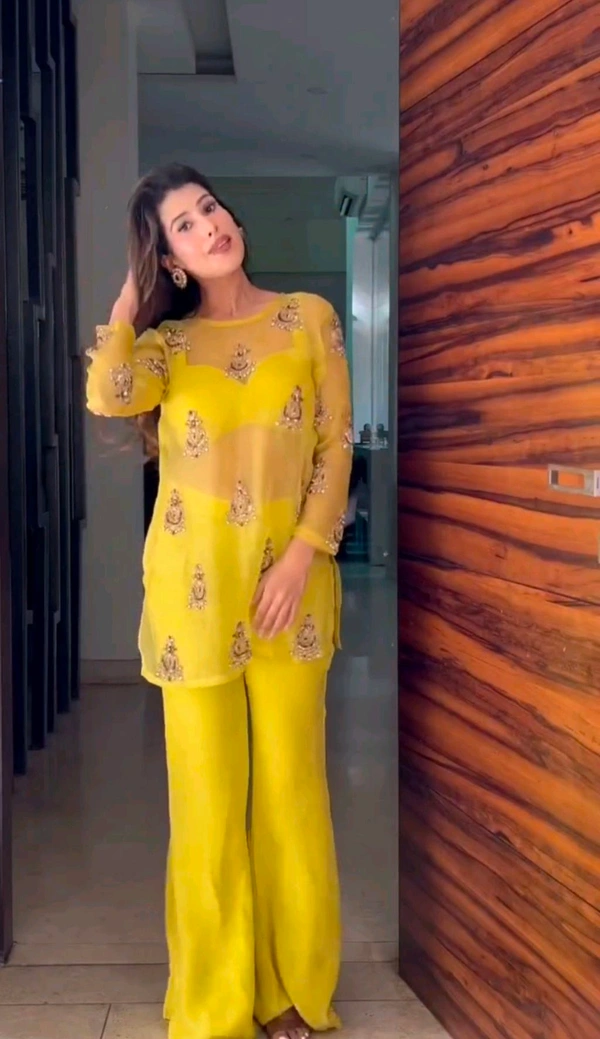 Haldi Special Indo Western. Outfit - Free Size Upto 44inch