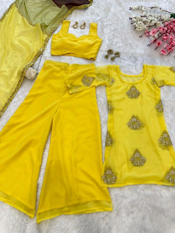 Haldi Special Indo Western. Outfit - Free Size Upto 44inch