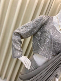 Designer Ready To Wear Saree With Blouse And Koti