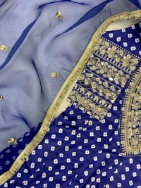 Ready To Wear Kurta Pant With Tube Blouse - L