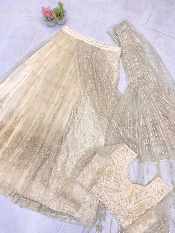 Butterfly Net Ready To Wear Saree With Stiched Blouse