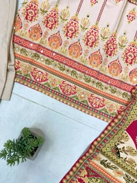 Designer French Crepe Salwar Suit - XXL