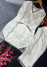 Jimmy Choo Silk Farsi Salwar Suit - L