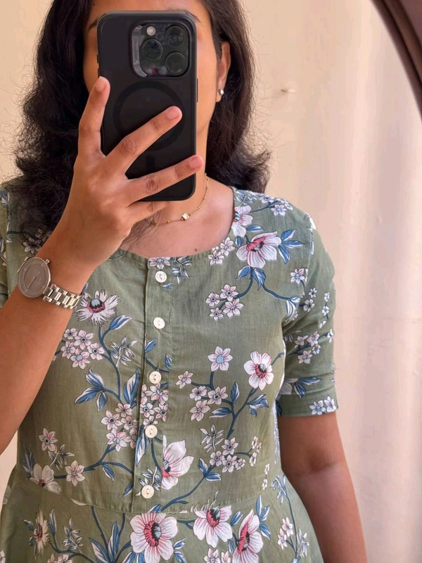 Soft Cotton Maxi Dress - S