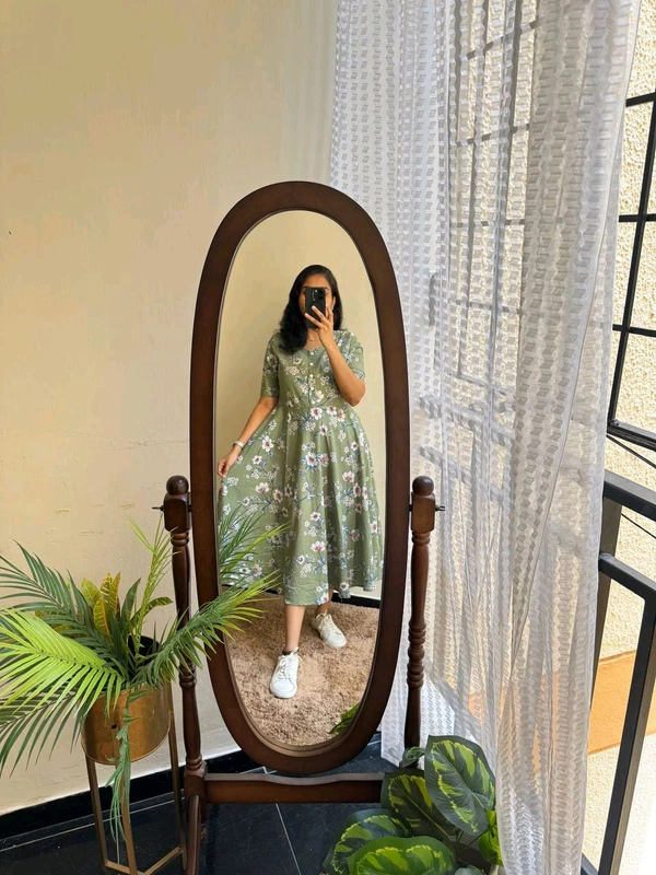 Soft Cotton Maxi Dress - S