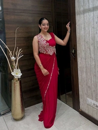 Ready To Wear Saree With Stitched Blouse