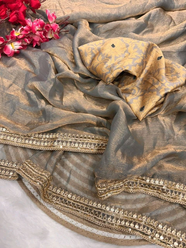 Tamanna Bhatia Inspired Bollywood Saree With Blouse Piece