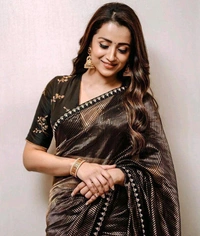 Designer Zari Embroidery Work Saree With Blouse Piece